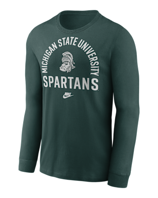 Michigan State Legacy Arched Logo Men's Nike College Long-Sleeve T
